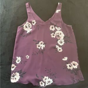 Floral mauve tank ladies